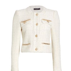 Generation Love tween ivory blazer with gold chain detail.  Size medium.  $385